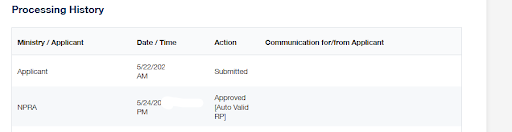 Notification of Security Clearance Approval